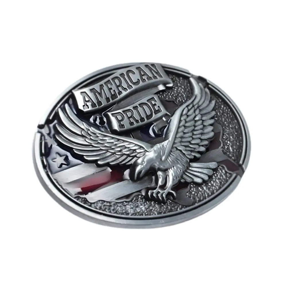 American Pride Eagle Belt Buckle showcasing patriotic design and high-quality craftsmanship