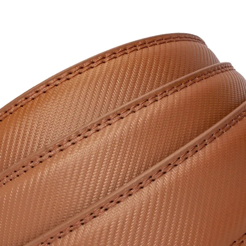 Brown textured leather belt from Assorted Textured and Colorful Leather Watch and Belt Straps collection