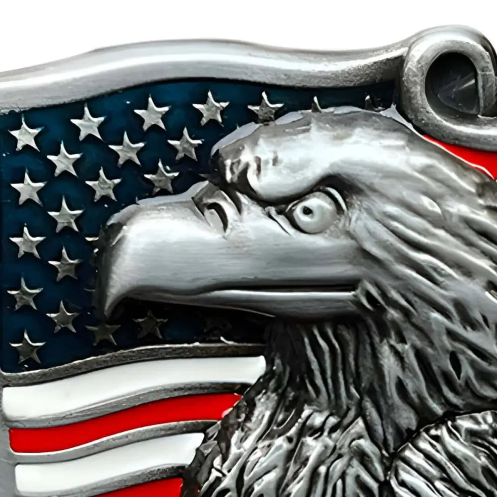American flag eagle belt buckle for men and women, patriotic accessory belt buckle