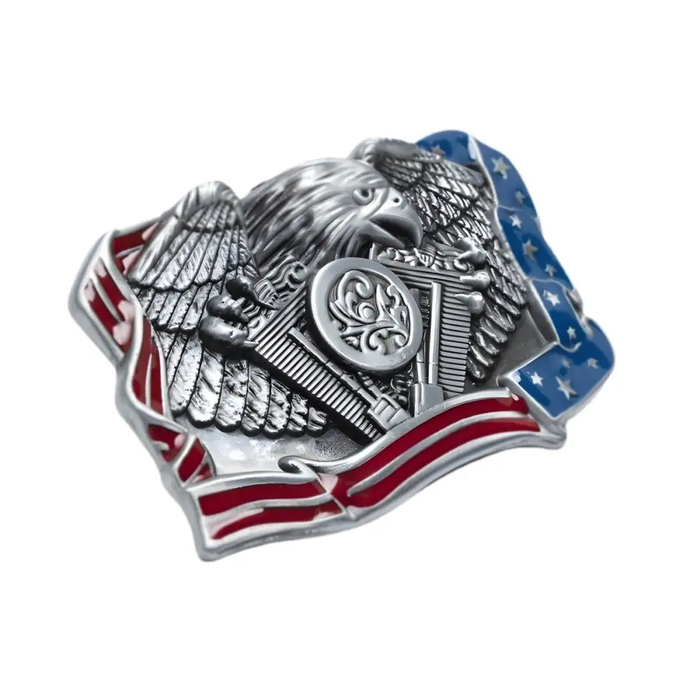 American Eagle Belt Buckle showcasing national pride in a stylish accessory display