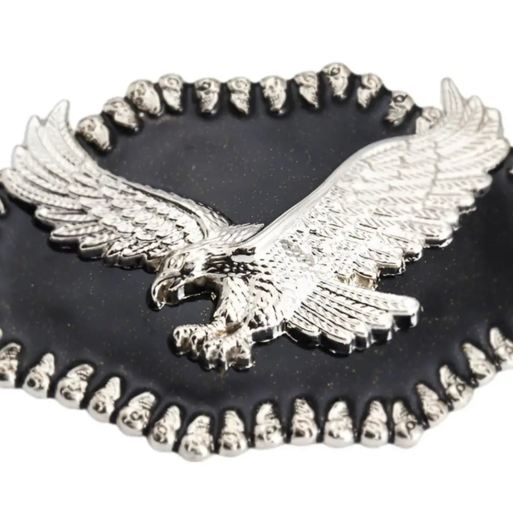 Silver Eagle Belt Buckle featuring Stephen Model premium accessory design