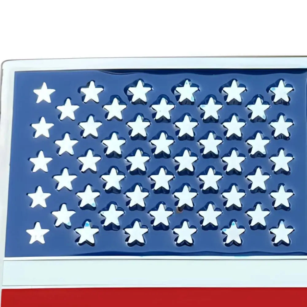 American flag emblem belt buckle showcasing patriotic design for American enthusiasts