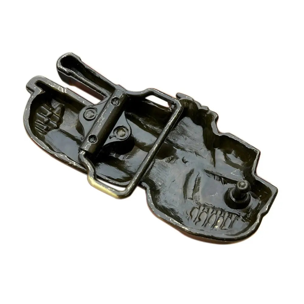 Dark metal belt buckle displayed with Bronze Metal Tank Pin for Belt Buckle Decoration