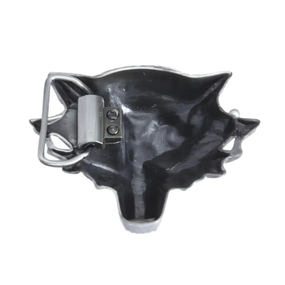 Silver Wolf Head Belt Buckle for Men and Women, stylish and durable belt buckle accessory