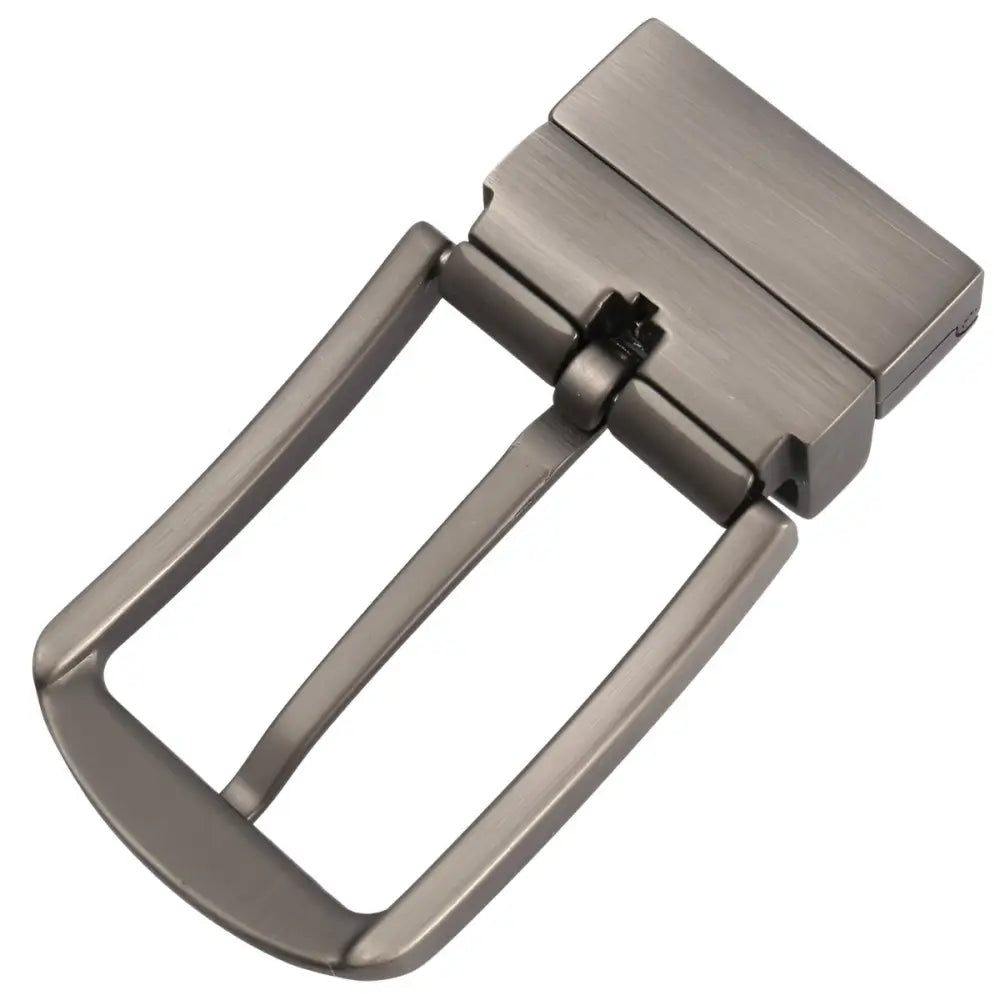Reversible Silver Metal Belt Buckle for Pablo Model Accessory showing a high-quality buckle