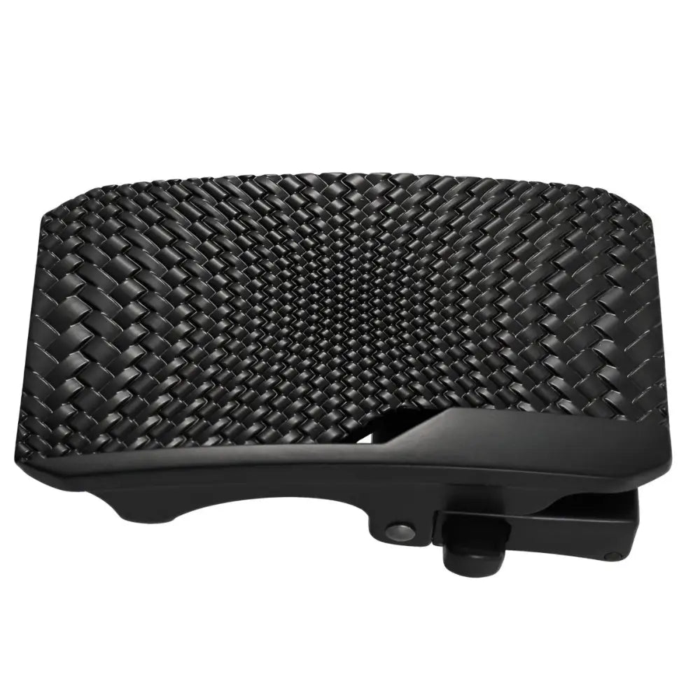 Black woven-pattern Mitchell belt buckle for men and women, premium belt buckle style