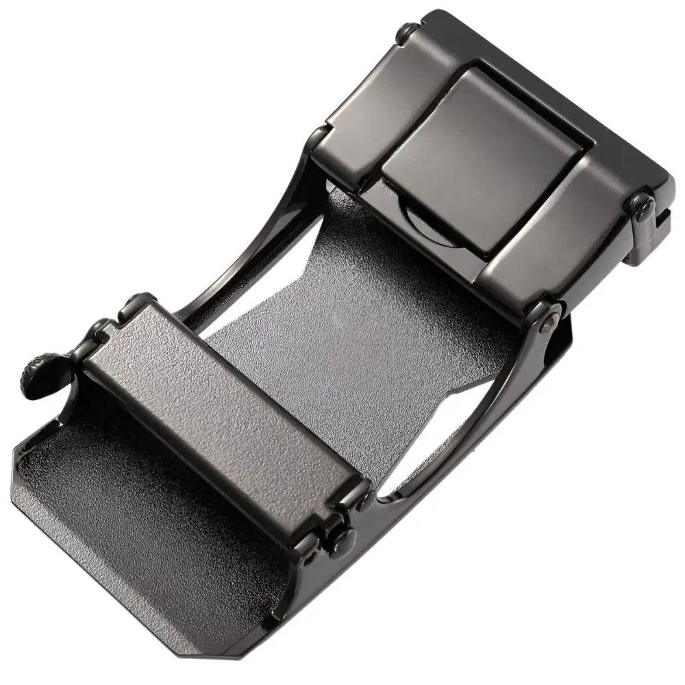 Black metal Flavio belt buckle for Geometric Flavio Belt Buckle with Automatic Closure