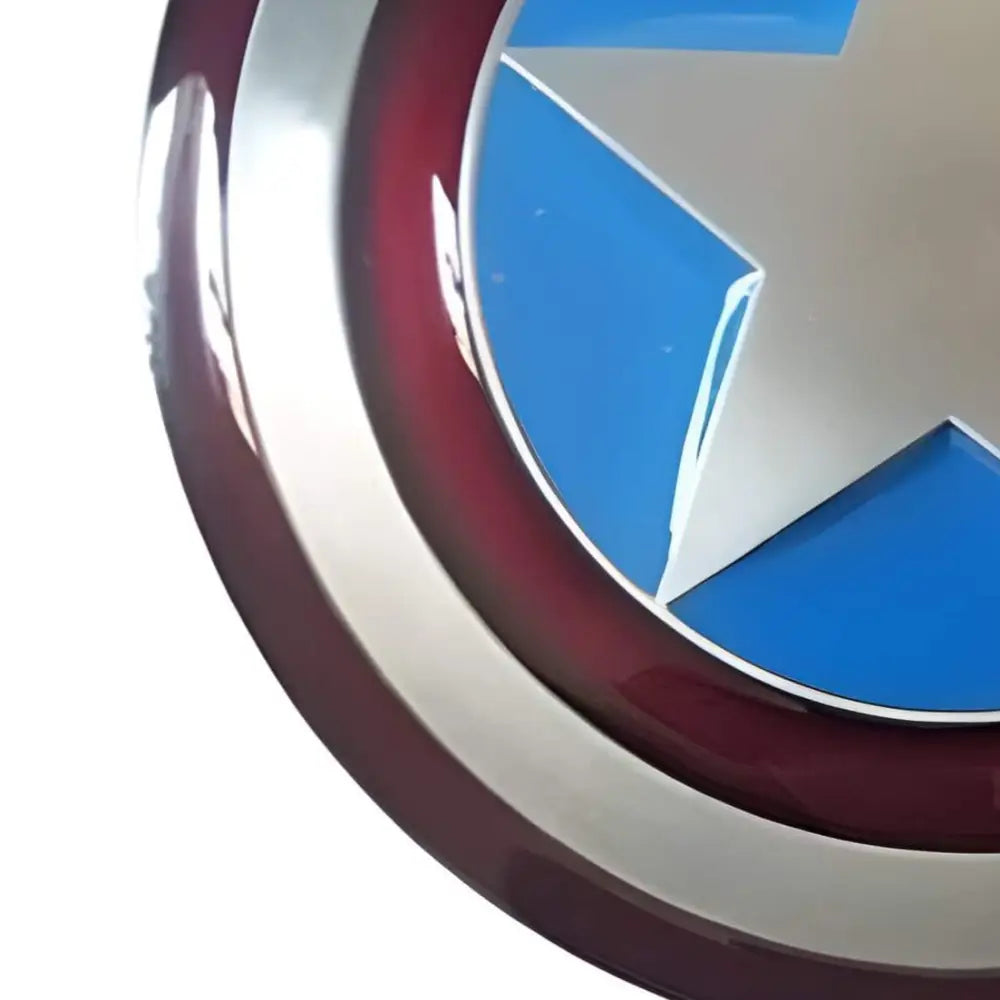 Captain America shield belt buckle featuring iconic design and patriotic appeal
