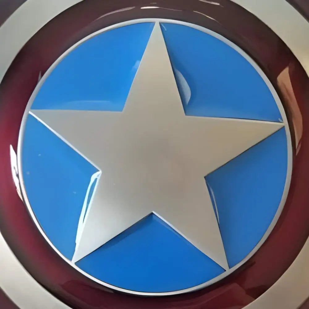 Captain America shield belt buckle with iconic design for superhero accessories