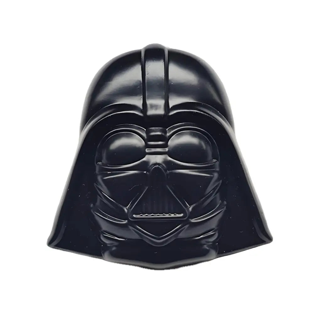 Black Darth Vader mask with belt buckle for collection or cosplay display