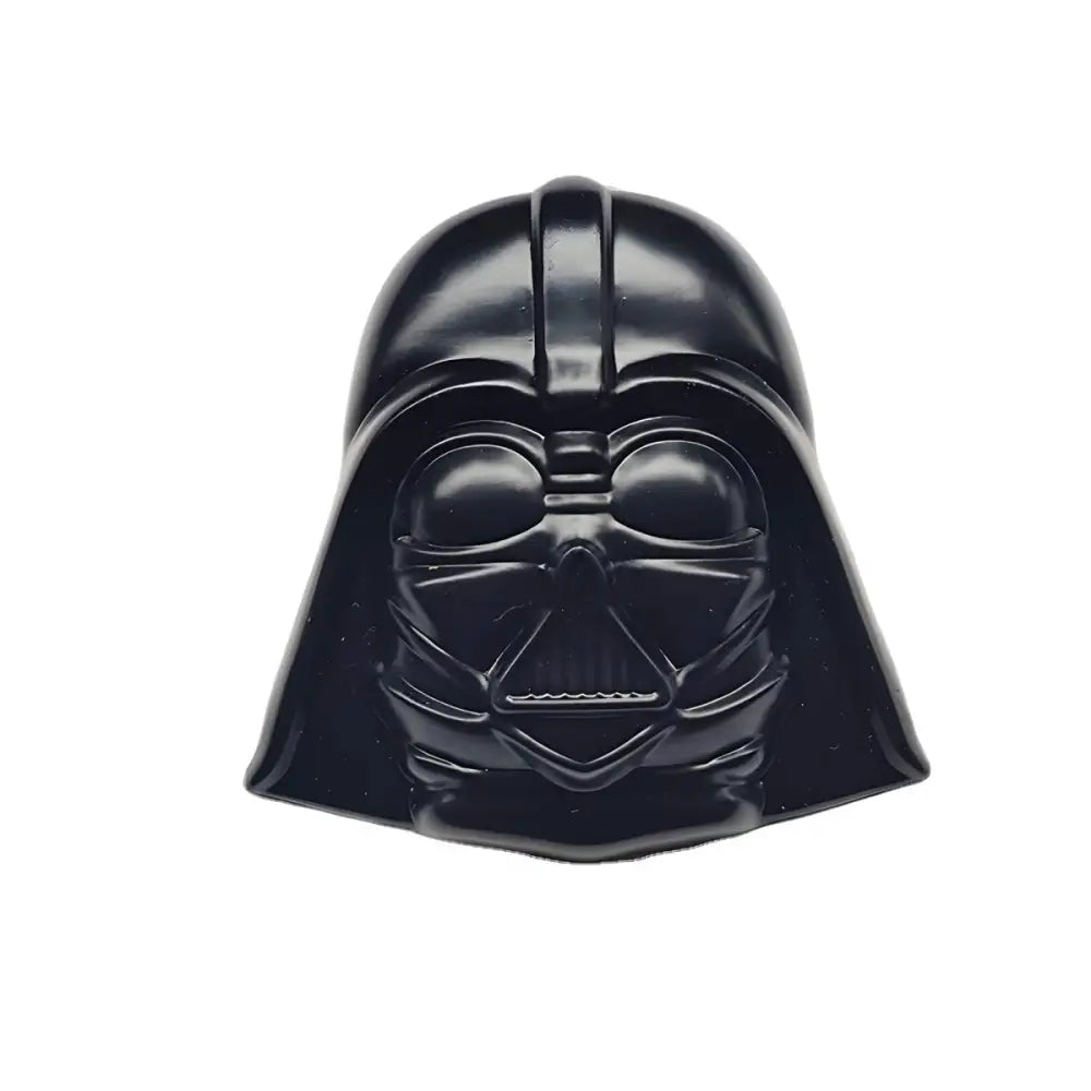 Black Darth Vader mask with belt buckle for collection or cosplay visualization