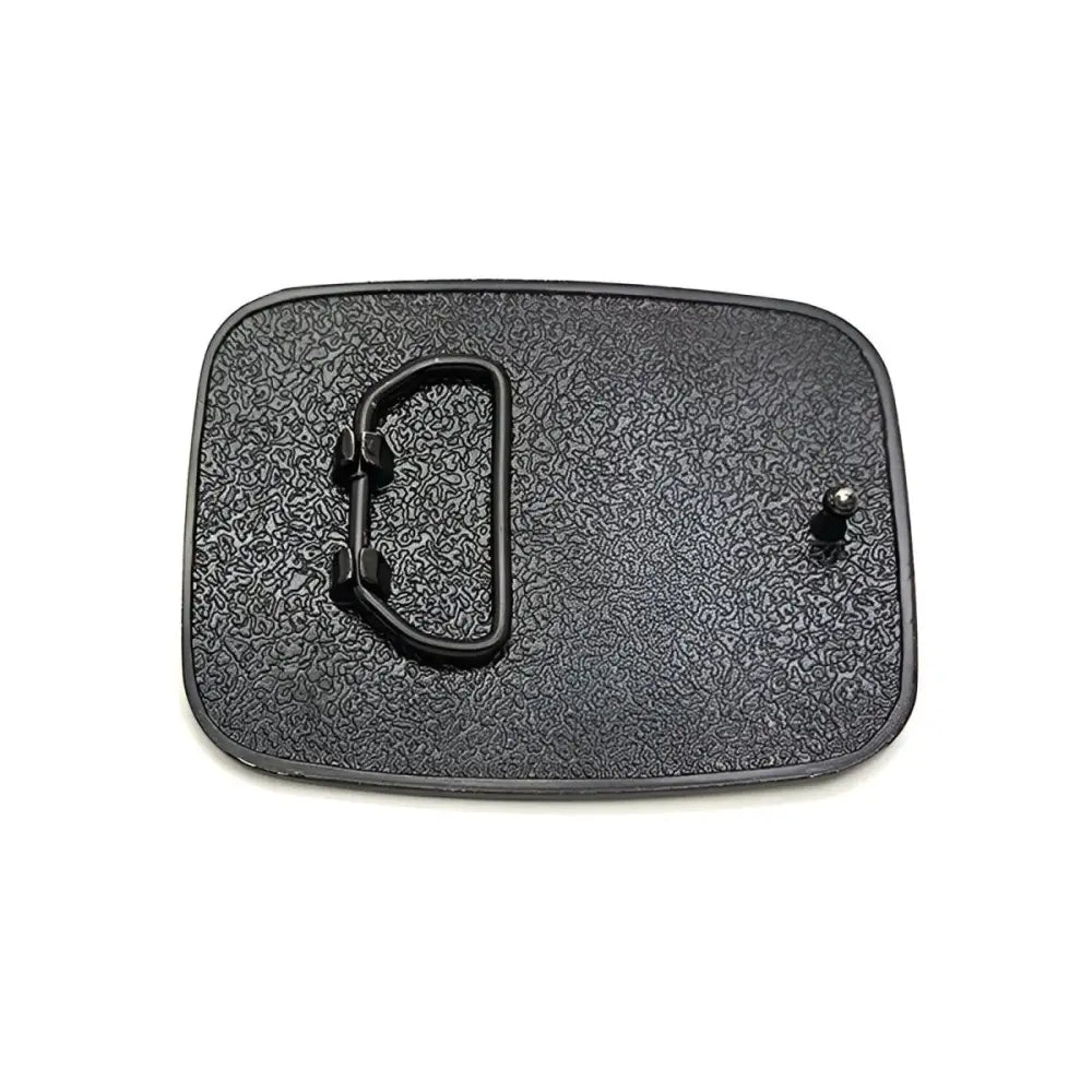 Black textured belt buckle back for The Beatles Belt Buckle, perfect for classic rock fans