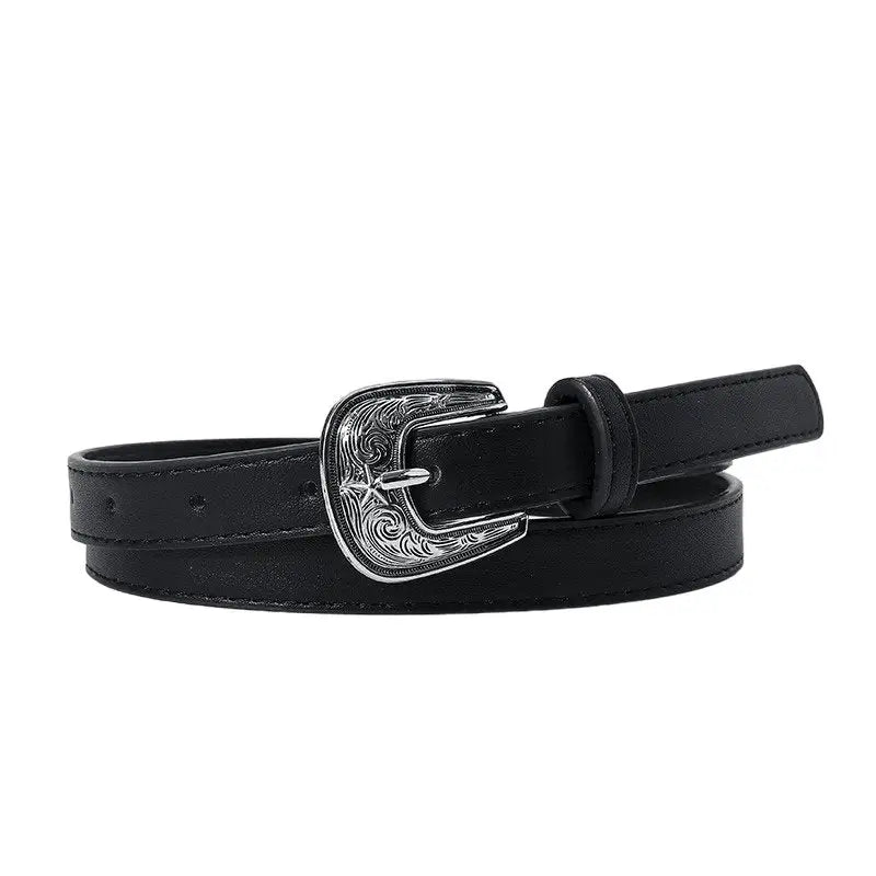 Ourahi belt with ornate silver buckle and colorful leather for elegant style