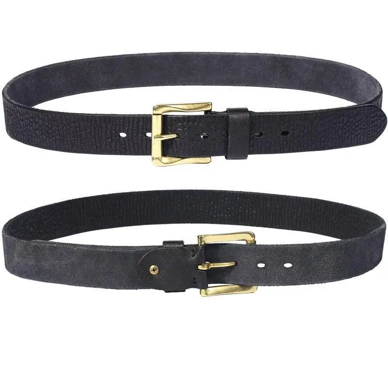Sinaaq cracked leather belts with brass and gold buckles for stylish accessories