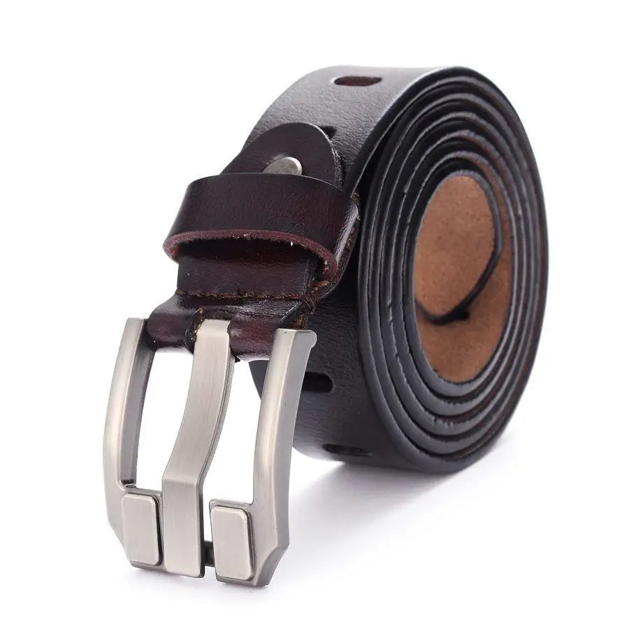 Rolled brown leather belt with metal buckle from Gulisa Leather for Distressed Denim Shorts
