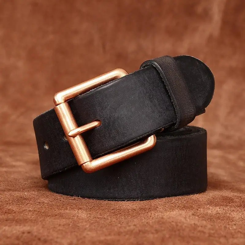 Nisha Leather Belt with Copper Buckle for Elegant Style, premium belt offers
