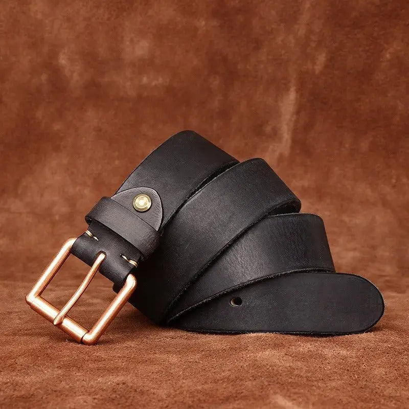 Nisha Leather Belt with Copper Buckle showcasing elegant style and belt offers