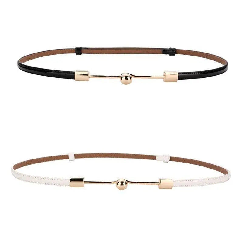 Wrona Belt Featuring Subtle Sophistication with Gold Accents and Colorful Leather