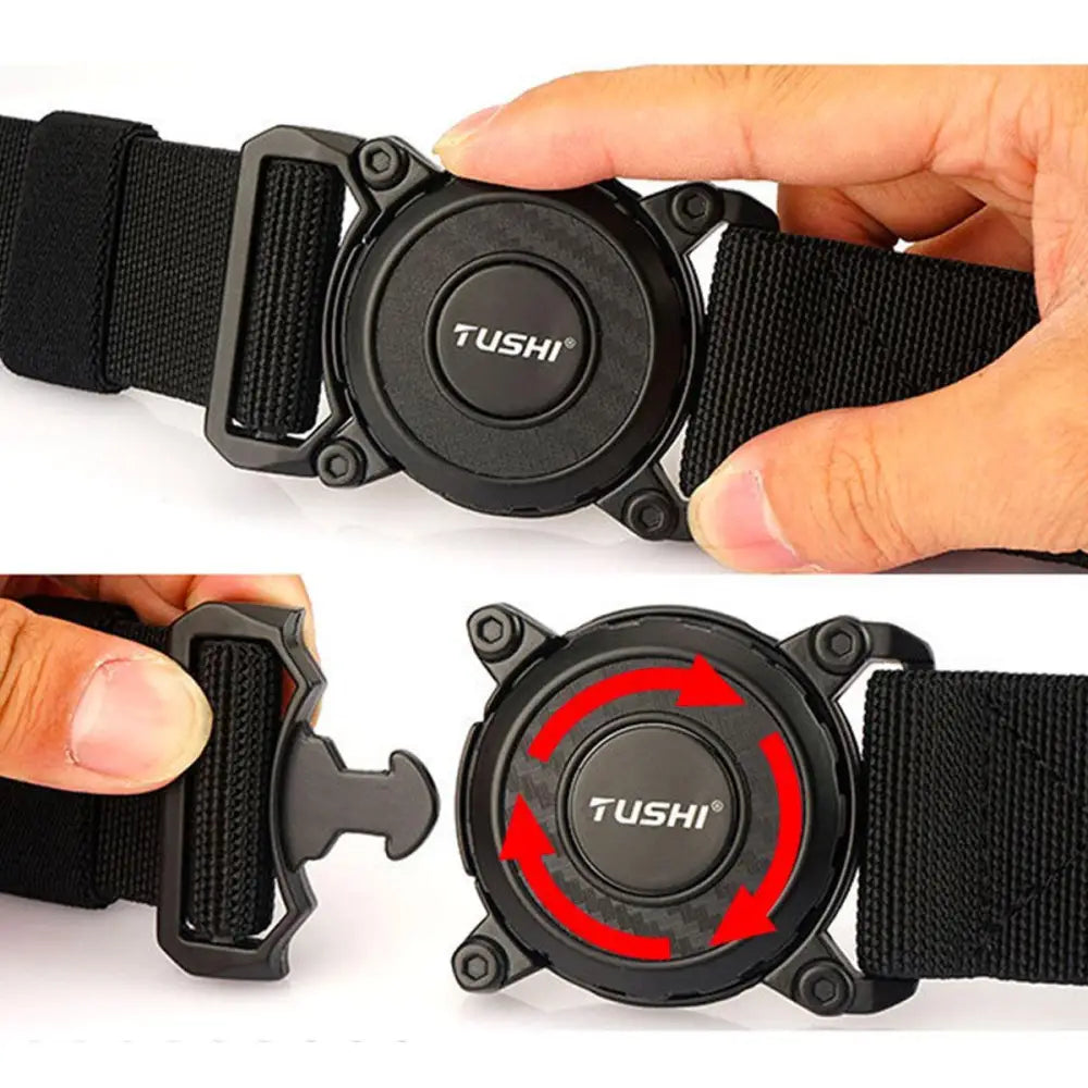 Balki Model Tactical Belt Set with Magnetic Buckles and Rotating Black Tactical Buckle