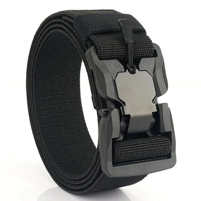 Black tactical belt with magnetic buckle from Ketill Model Elastic Tactical Military series
