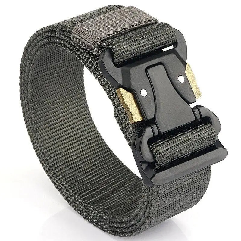 Gray tactical belt with black buckle from Hallfred Tactical Elastic Belts Set