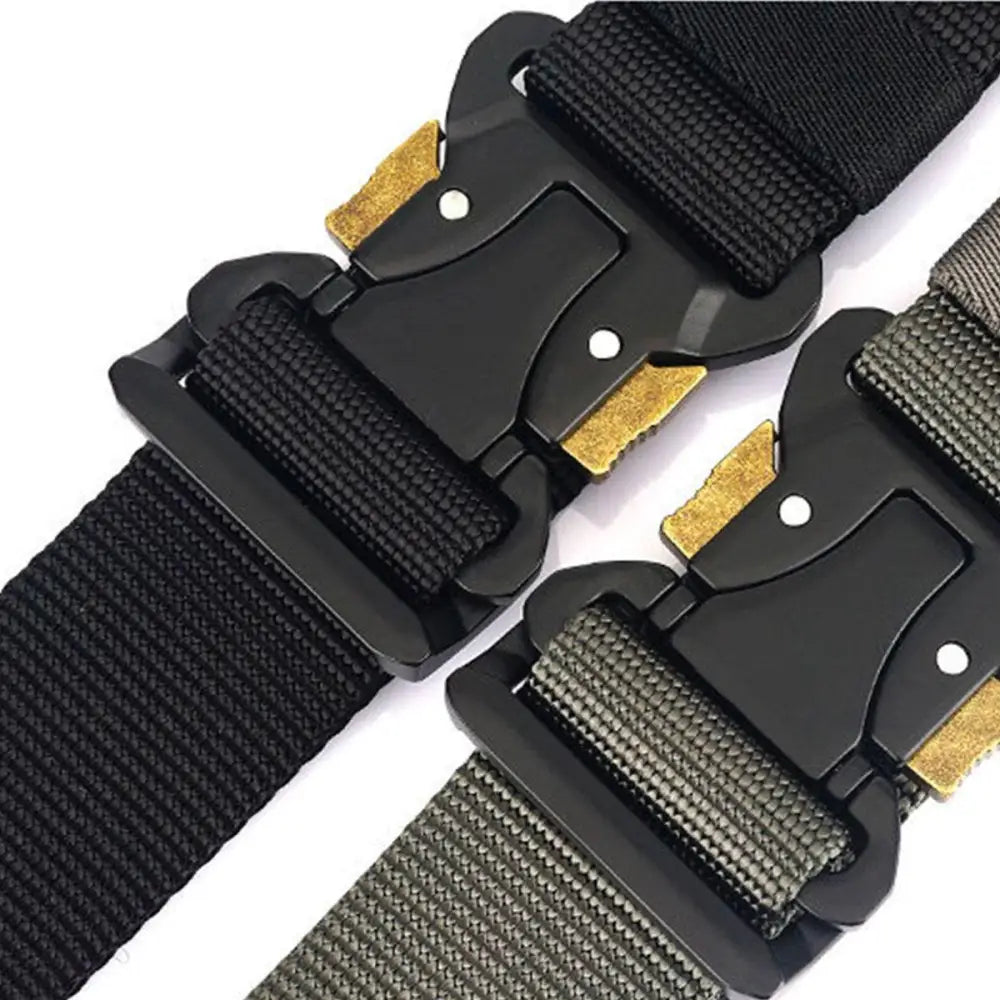 Hallfred Tactical Elastic Belts Set with Metal Buckles featuring tactical elastic military design