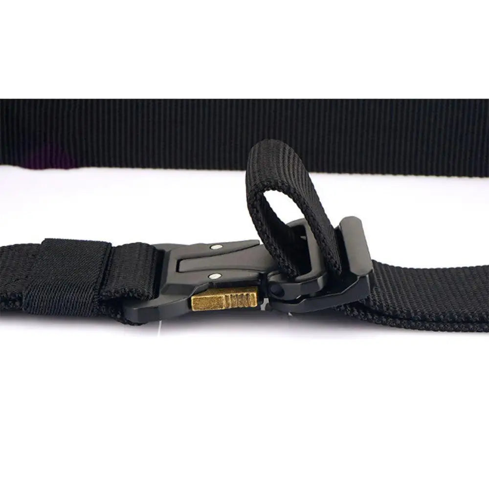 Hallfred Tactical Elastic Military Belt with Metal Buckle for tactical and outdoor use
