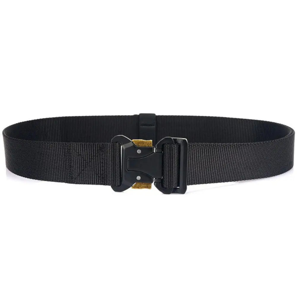 Black tactical belt from Hallfred Tactical Elastic Belts Set with nylon and metal buckles