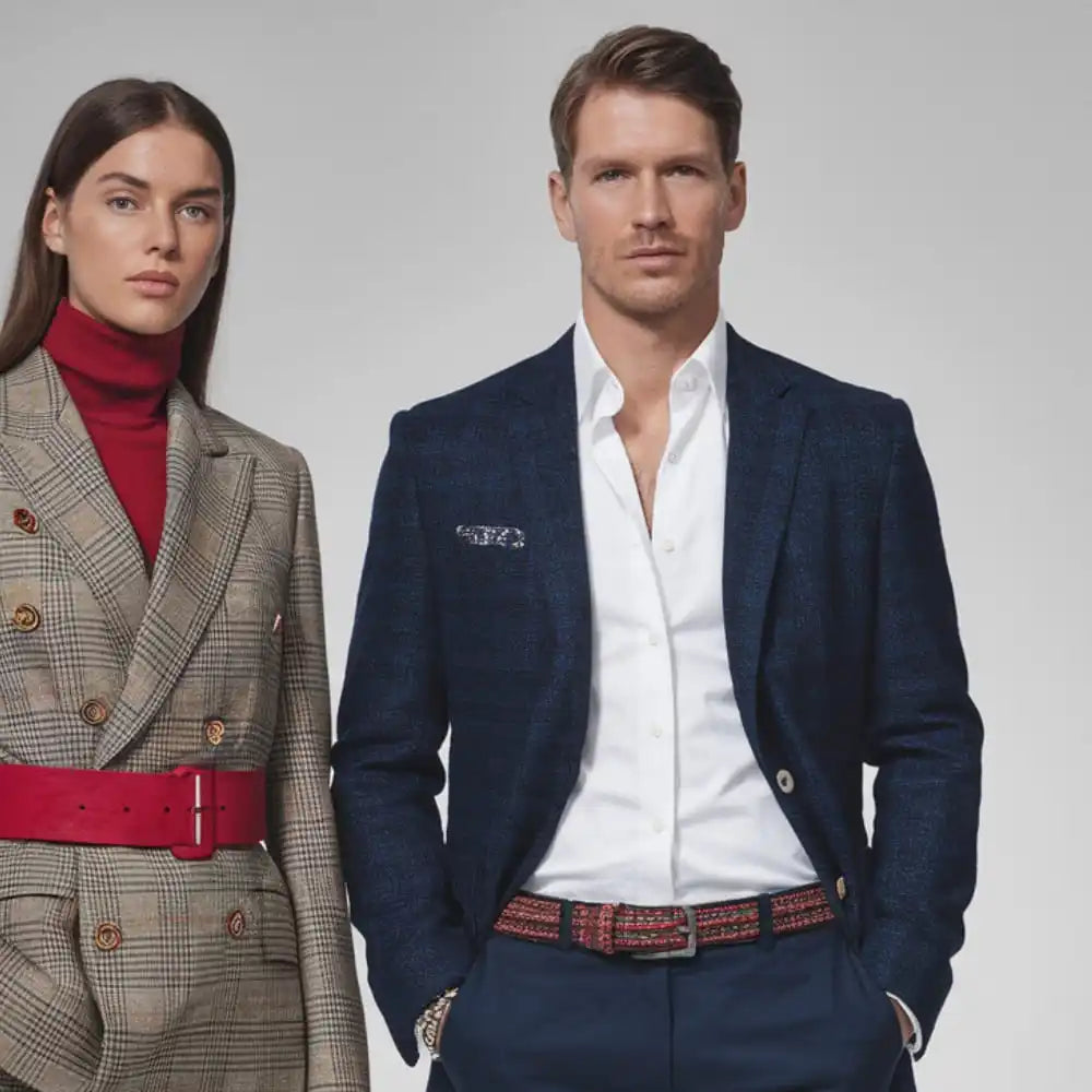 Fashionable formal wear.