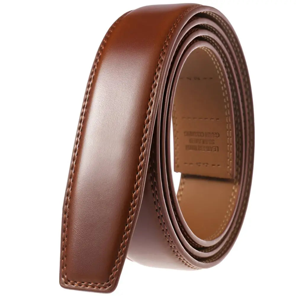 Brown Alban Leather Belt with Durable Leather Strap in Multiple Colors