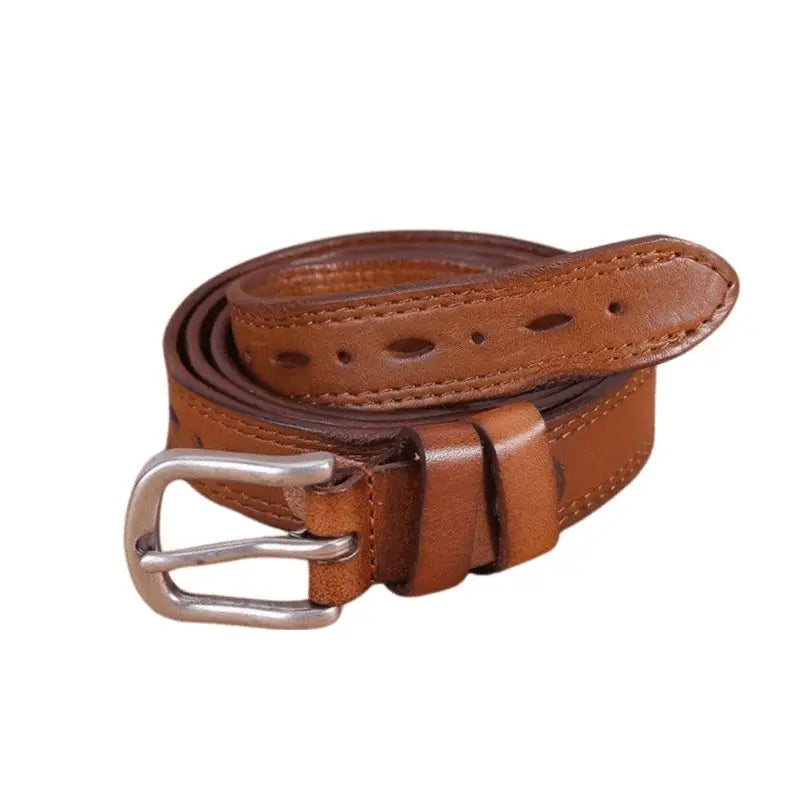 Boho chic leather belt with silver buckle in Maroon Blue and Red styles