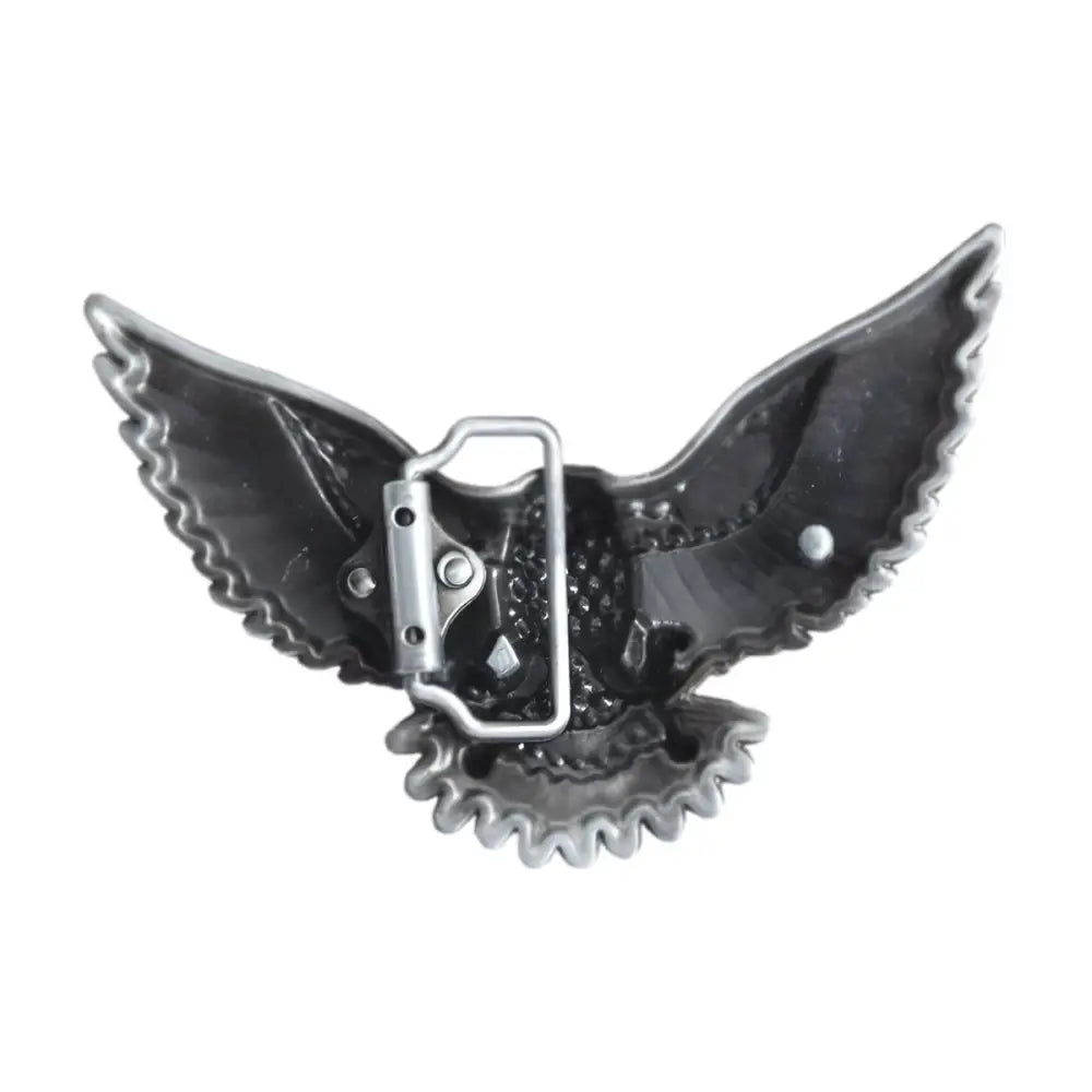 Ornate Silver Eagle Belt Buckle Brad Model showcasing intricate belt buckle design
