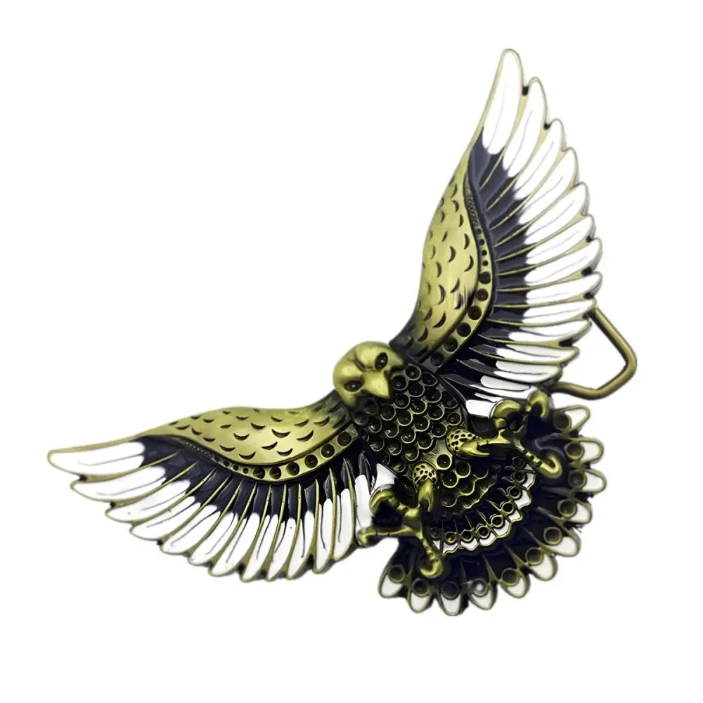 Metal eagle belt buckle in Ornate Silver Eagle Belt Buckle Brad Model, ideal for belt accessories