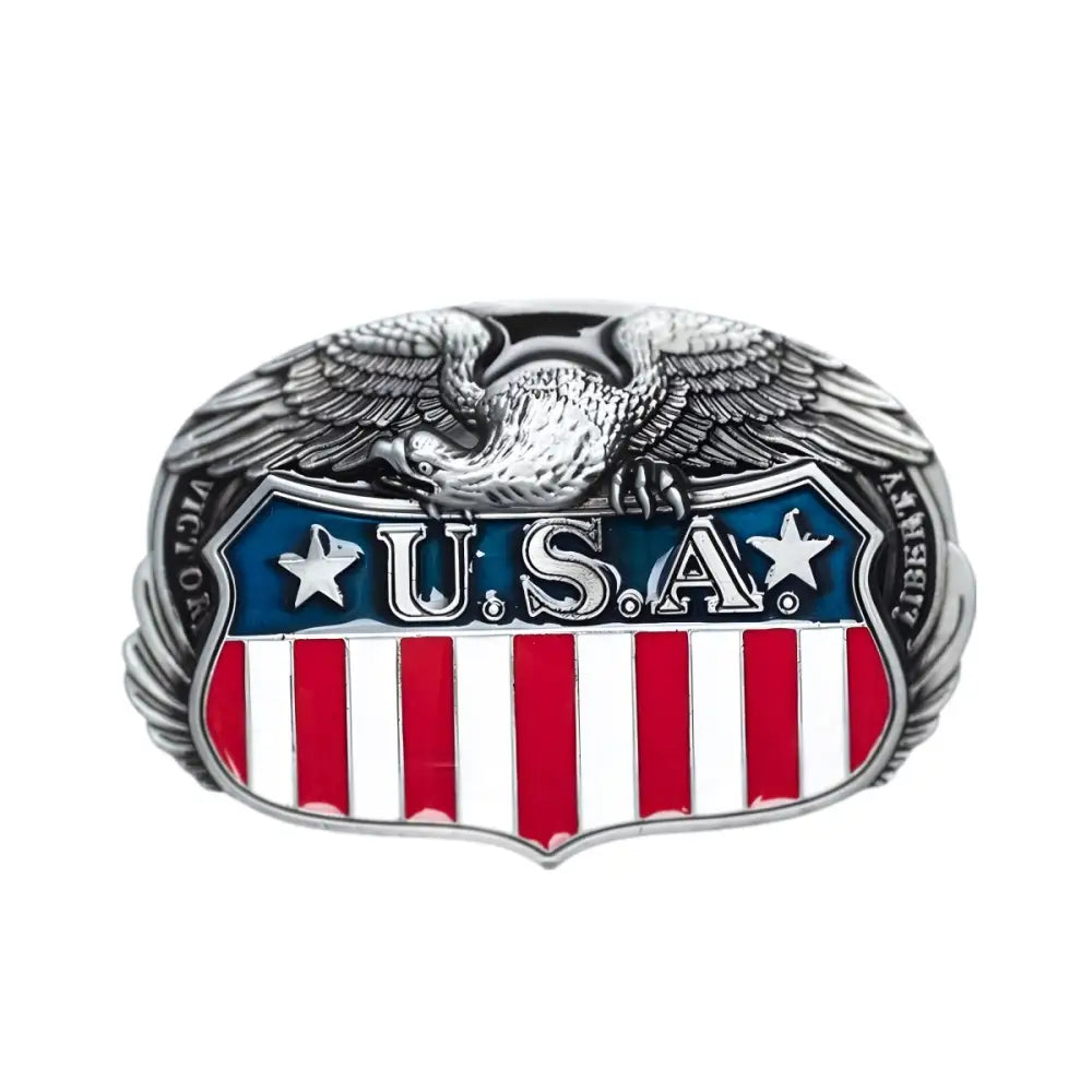 American flag eagle belt buckle for patriotic style celebration and fashion accessories