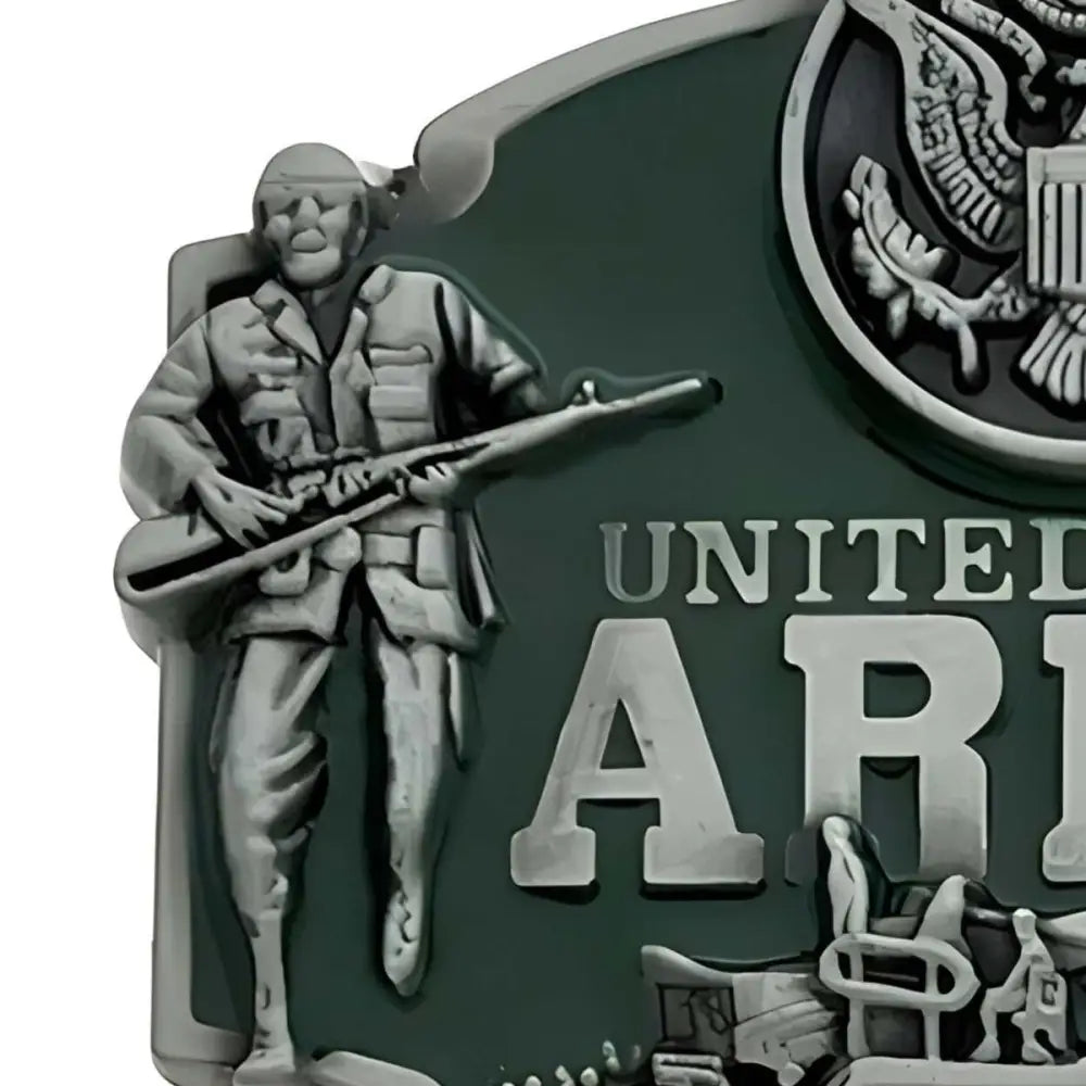 United States Army belt buckle featuring emblem for military enthusiasts