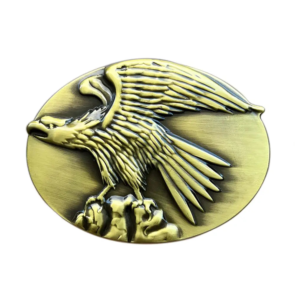 Bronze eagle belt buckle from Adrian Model Animal Belt Buckles collection for animal belt enthusiasts