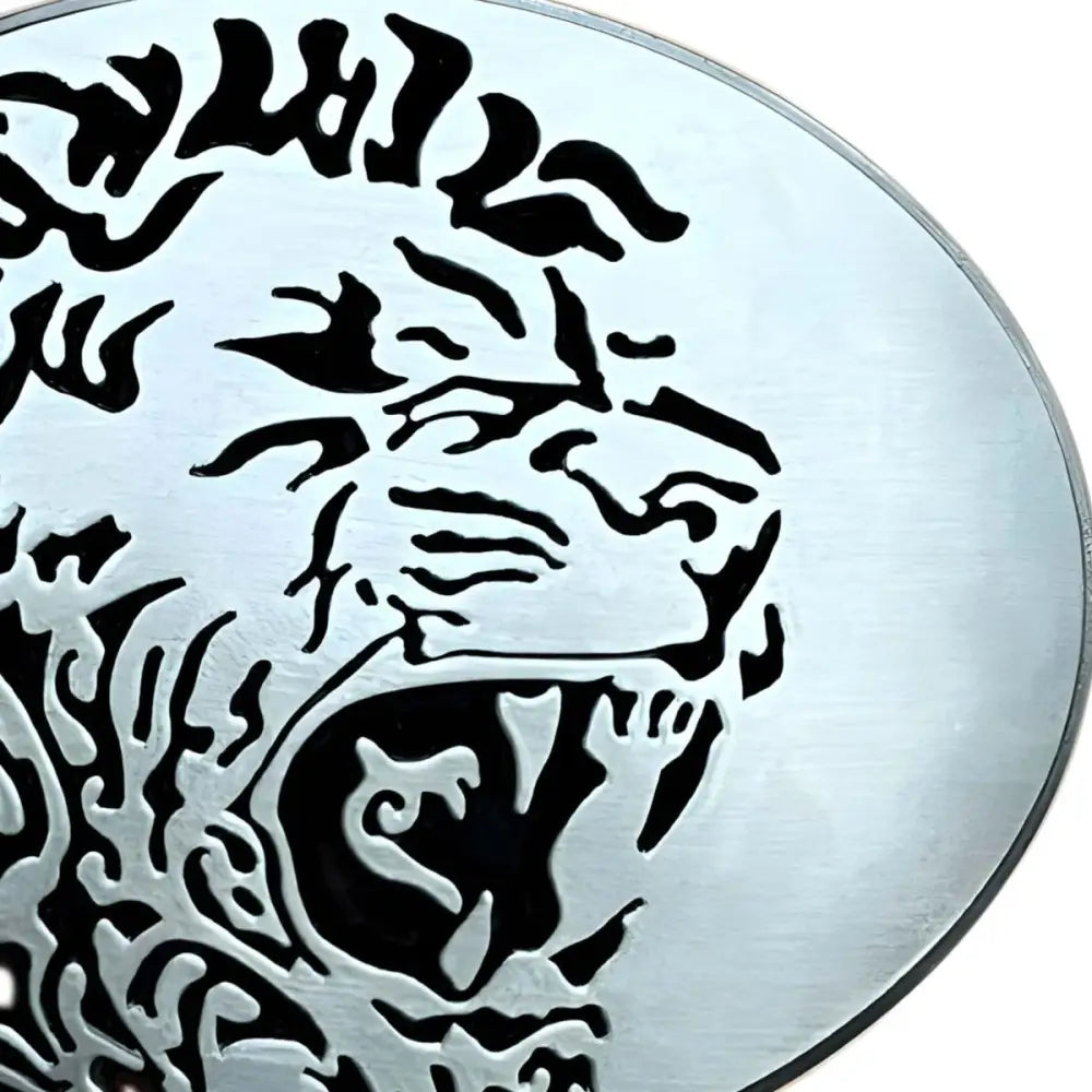 Silver lion head belt buckle for Animal Arthur belts, stylish Arthur belt buckle accessory