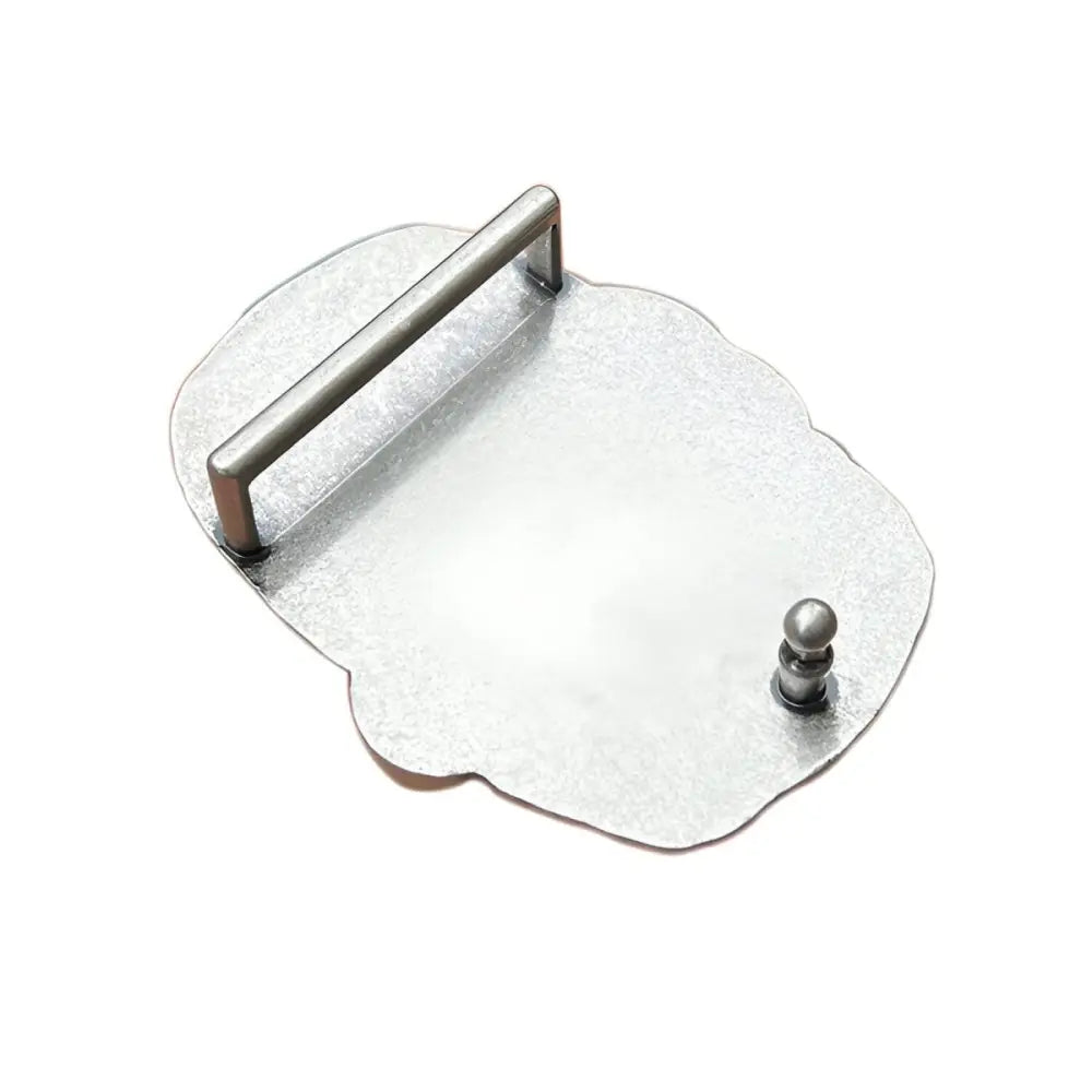 Silver belt buckle back in Gold and Silver Elephant Belt Buckles product display