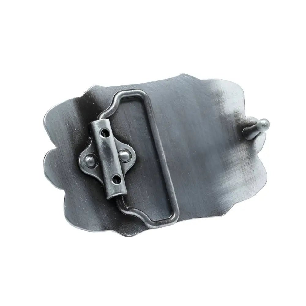 Silver Dragon Animal Belt Buckle back showcasing intricate dragon-themed belt buckle design