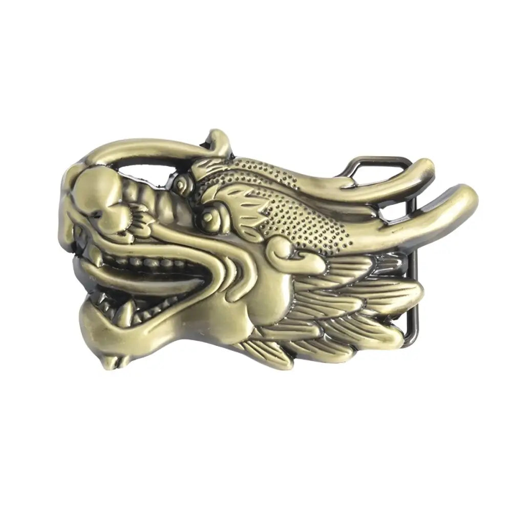 Bronze Dragon Head Belt Buckle Marvin Model for stylish accessories and belt buckle fashion