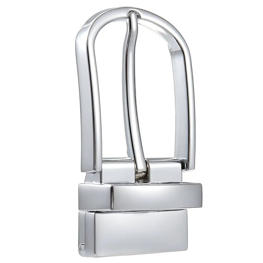 Shiny silver Abia belt buckle for stylish accessories in the Polished Metal Abia Belt Buckle Set