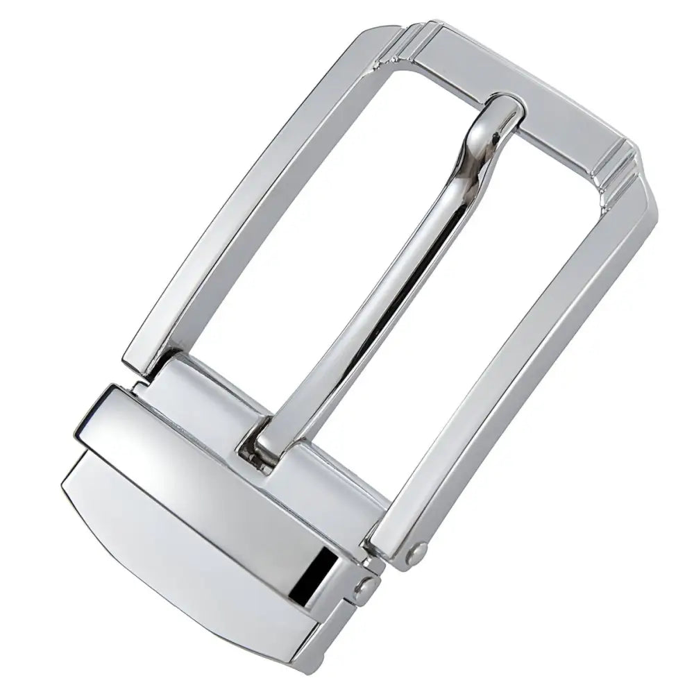 Shiny gold-toned metal belt buckle for Addison Pin Belt or pin belt buckle collection