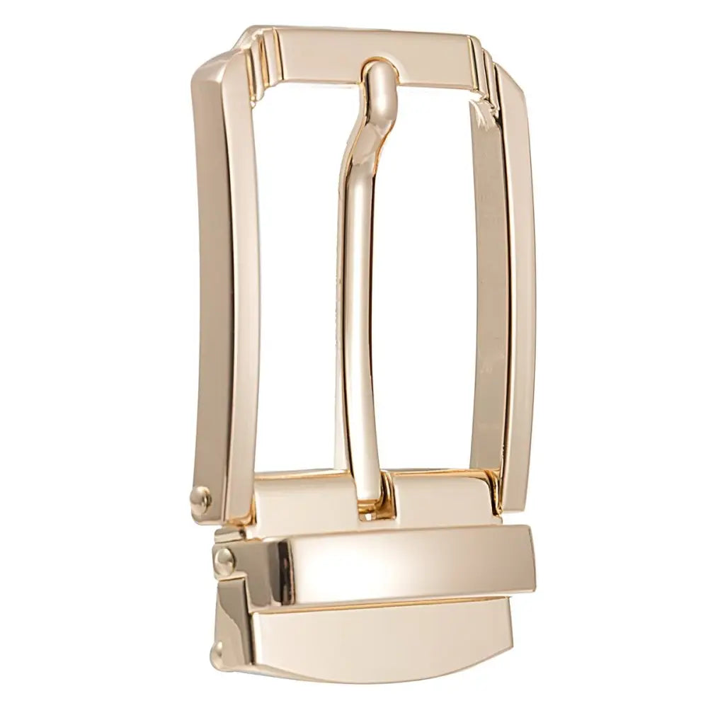 Gold-colored belt buckle for Addison Pin Belt or pin belt buckle collection