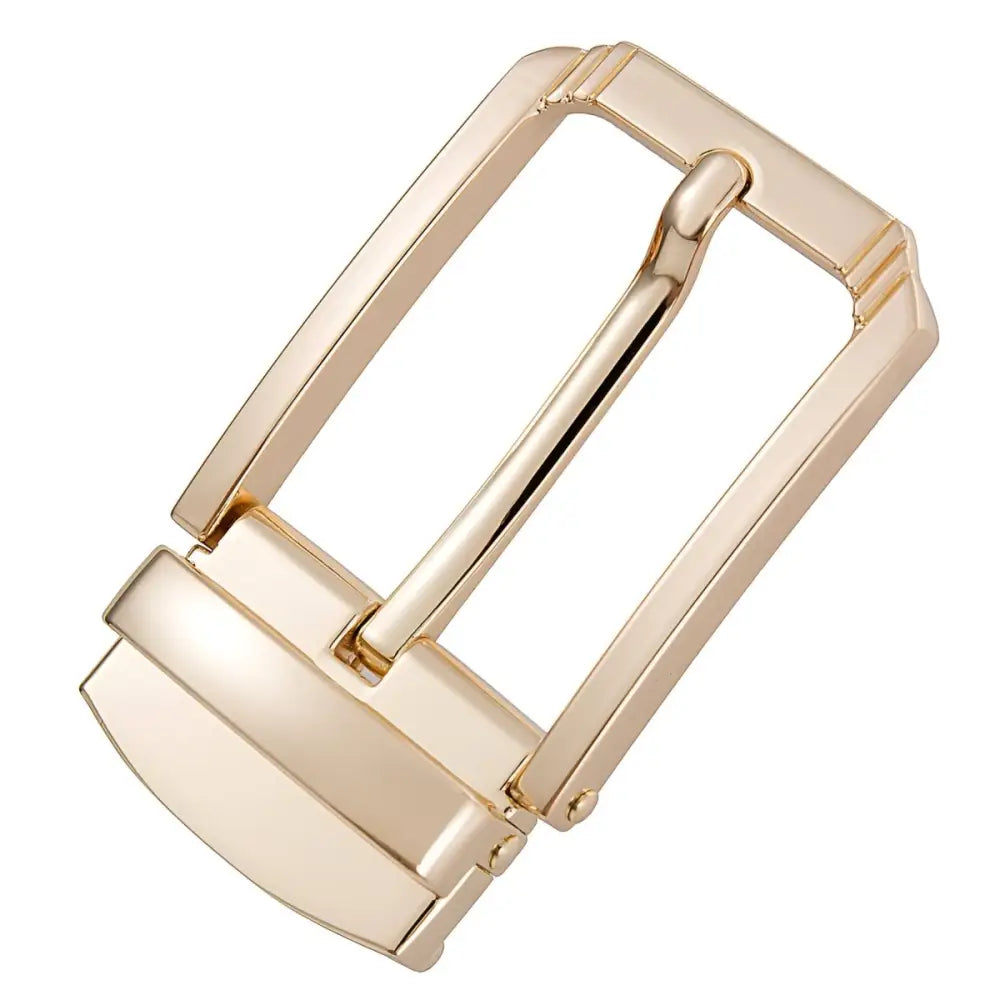 Gold-toned metal belt buckle for Addison Pin Belt or Pin Belt Buckle Collection