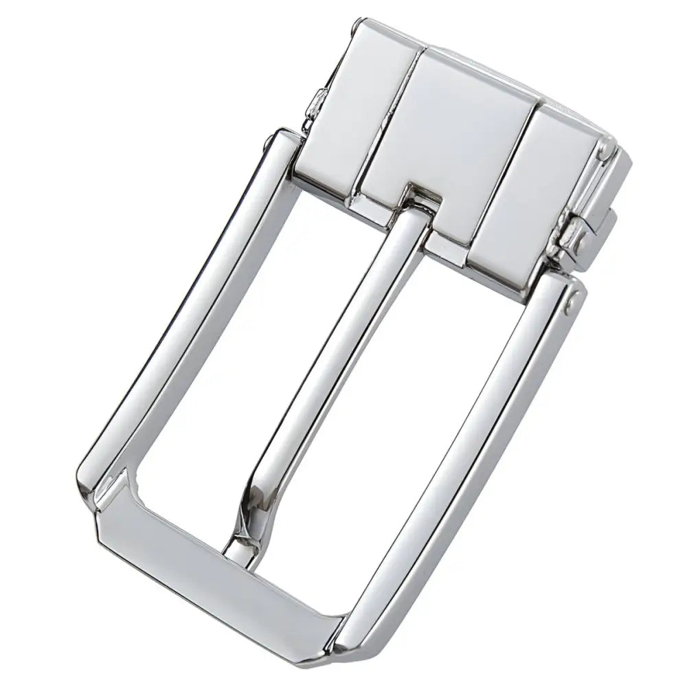 Shiny silver belt buckle from the Gold-Toned Metal Belt Buckle for Addison Pin Belt collection