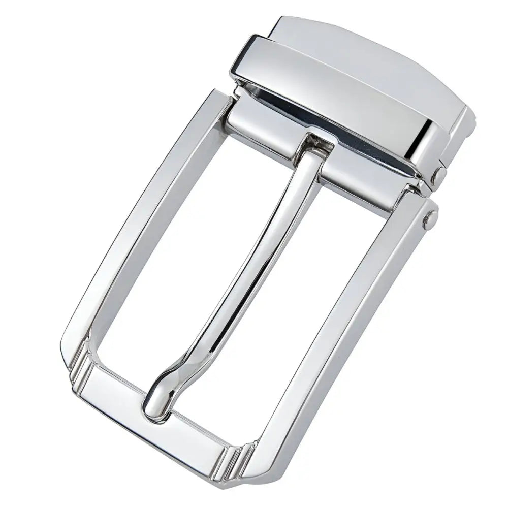 Shiny silver belt buckle for Addison Pin Belt or pin belt buckle collection