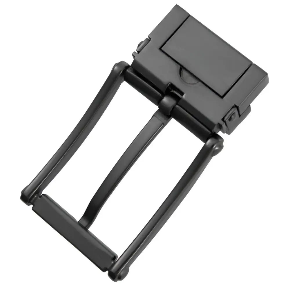 Black metal belt buckle for Heber belt loop and accessories, durable and stylish
