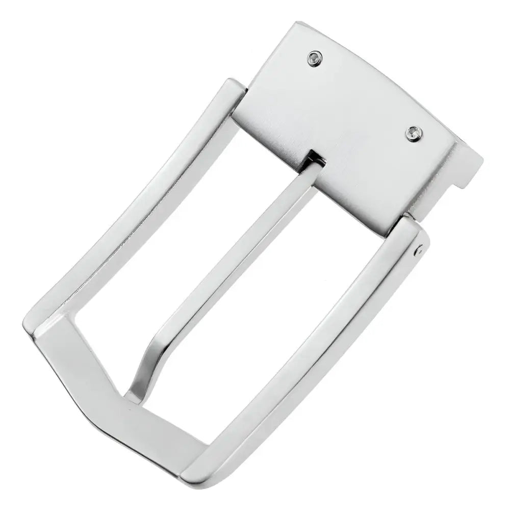 Silver metal belt buckle for Loren Prong Belts prong belt buckle collection