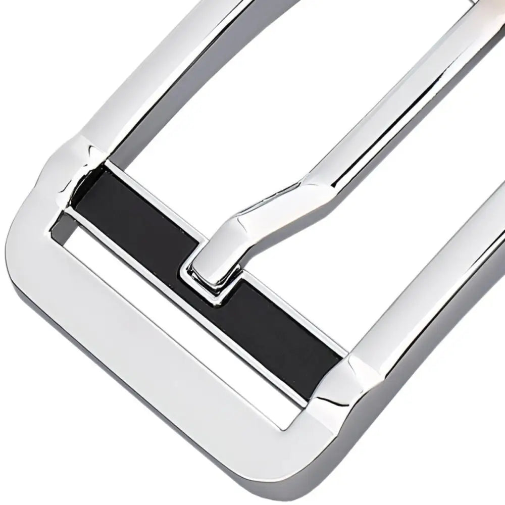 Polished metal Murry Pin Belt Buckle in Silver and Gold Tones for reliable fastening solution