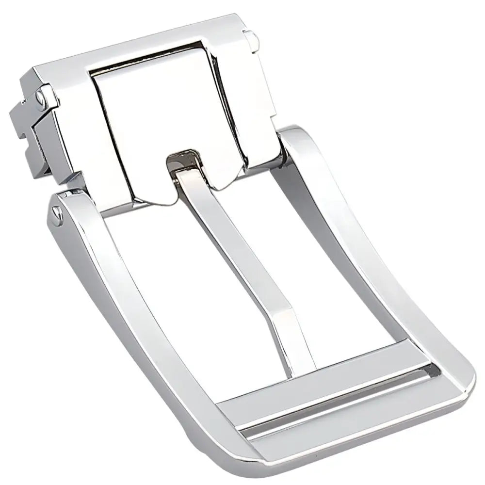 Shiny silver Murry Pin Buckle showcasing a reliable fastening solution in elegant tones